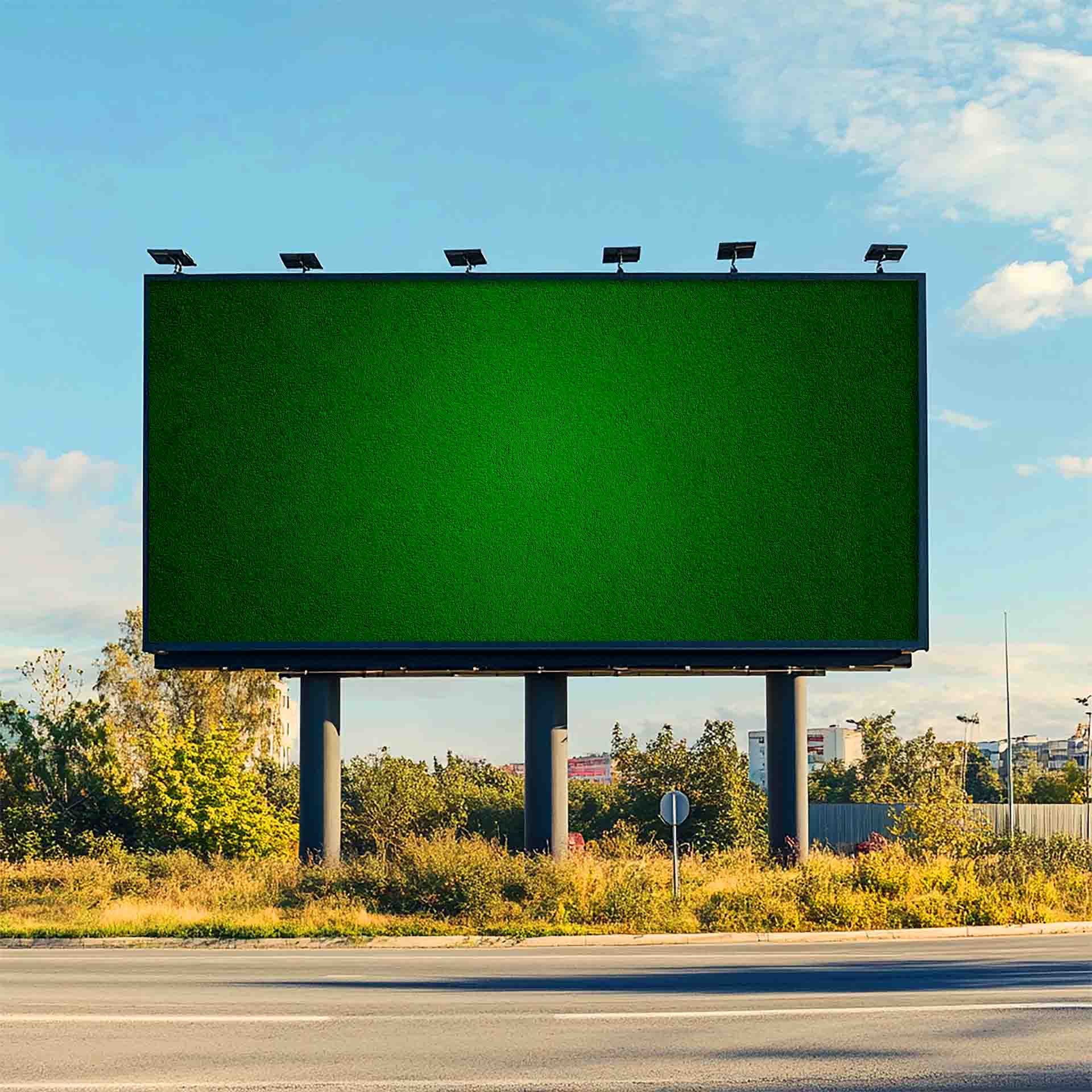 Billboard advertising background in Kenya